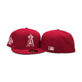 Red Los Angeles Angels Gray Bottom 2010 All Star Game Side Patch New Era 59Fifty Fitted