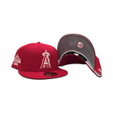 Red Los Angeles Angels Gray Bottom 2010 All Star Game Side Patch New Era 59Fifty Fitted