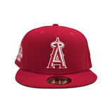 Red Los Angeles Angels Gray Bottom 2010 All Star Game Side Patch New Era 59Fifty Fitted