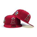 Red Los Angeles Angels Jackie Robinson Signature Edition Green Bottom #42 "Breaking Barriers" Side Patch New Era 59Fifty Fitted