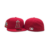 Red Los Angeles Angels Jackie Robinson Signature Edition Green Bottom #42 "Breaking Barriers" Side Patch New Era 59Fifty Fitted