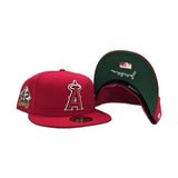 Red Los Angeles Angels Jackie Robinson Signature Edition Green Bottom #42 "Breaking Barriers" Side Patch New Era 59Fifty Fitted