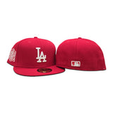 Red Los Angeles Dodgers Gray Bottom 2020 World Series Side Patch New Era 59Fifty Fitted