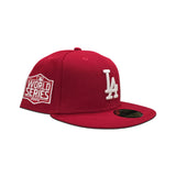 Red Los Angeles Dodgers Gray Bottom 2020 World Series Side Patch New Era 59Fifty Fitted