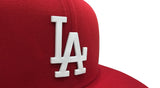 Red Los Angeles Dodgers White Metal Badge Gray Bottom 2024 World Series Side Patch New Era 9Fifty Snapback