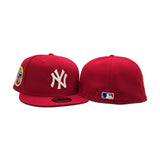 Red New York Yankees Gray Bottom Fire Department City Of New York " FDNY " Side Patch New Era 59FIFTY Fitted