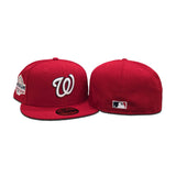 Red Washington Nationals Gray Bottom 2018 All Star Game Side Patch New Era 59Fifty Fitted