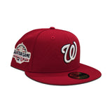 Red Washington Nationals Gray Bottom 2018 All Star Game Side Patch New Era 59Fifty Fitted