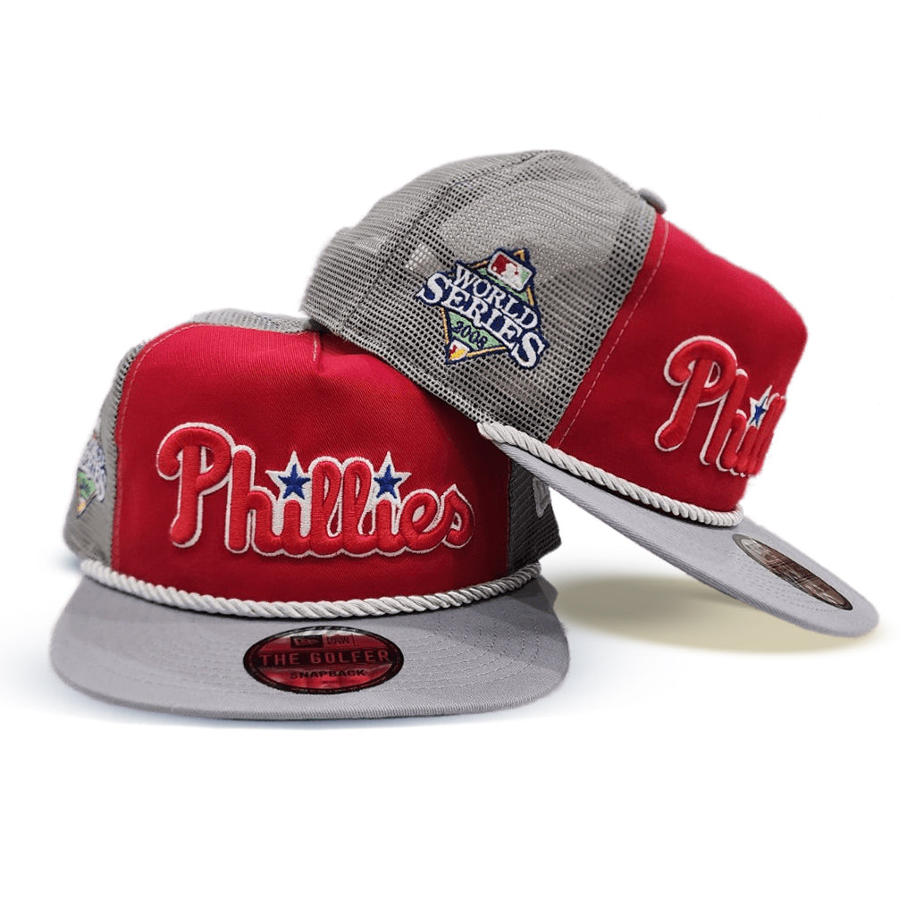 Philadelphia Phillies New Era Band 9FIFTY Snapback Hat - Gray/Red