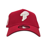 Red Philadelphia Phillies Curved Brim Pink Bottom 1980 World Series Champions Side Patch "Valentines Day Collection" New Era 9Forty Snapback