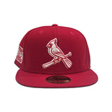 Red St. Louis Cardinals Bird Logo Gray Bottom 2006 World Series Side Patch New Era 59Fifty Fitted