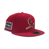 Red St. Louis Cardinals Team Logo Gray Bottom 2006 World Series Side Patch New Era 59Fifty Fitted