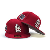 Red St. Louis Cardinals Gray Bottom 2006 World Series Side Patch New Era 59Fifty Fitted