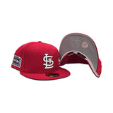 Red St. Louis Cardinals Gray Bottom 2006 World Series Side Patch New Era 59Fifty Fitted