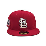 Red St. Louis Cardinals Gray Bottom 2006 World Series Side Patch New Era 59Fifty Fitted