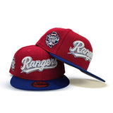 Red Texas Rangers Royal Blue Visor Gray Bottom 2024 All Star Game Side Patch New Era 59Fifty Fitted