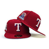 Red Texas Rangers Gray Bottom 2023 World Series Champions Side Patch New Era 59Fifty Fitted