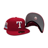 Red Texas Rangers Gray Bottom 2023 World Series Champions Side Patch New Era 59Fifty Fitted