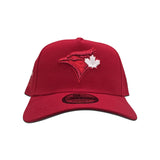 Red Toronto Blue Jays Curved Brim Gray Bottom 40th Season Side Patch New Era 9Forty Snapback