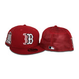 Red Trucker Boston Red Sox Gray Bottom 1999 All Star Game Side Patch New Era 59Fifty Fitted