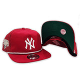 Red Trucker New York Yankees Green Bottom 2009 World Series Side Patch New Era Snapback