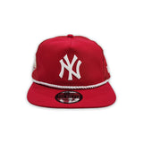 Red Trucker New York Yankees Green Bottom 2009 World Series Side Patch New Era Snapback