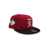 Red Kansas City Royals Brown Visor Gray Bottom 2012 All Star Game Side Patch New Era 59Fifty Fitted