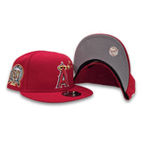 Navy Blue 3 Stars Los Angeles Angels Gray Bottom 50th Anniversary Side Patch New Era 9Fifty Snapback