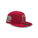 Navy Blue 3 Stars Los Angeles Angels Gray Bottom 50th Anniversary Side Patch New Era 9Fifty Snapback