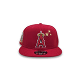 Navy Blue 3 Stars Los Angeles Angels Gray Bottom 50th Anniversary Side Patch New Era 9Fifty Snapback