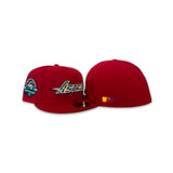 Red Autism Awareness Houston Astros Gray Bottom 45th Anniversary Side Patch New Era 59Fifty Fitted