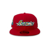Red Autism Awareness Houston Astros Gray Bottom 45th Anniversary Side Patch New Era 59Fifty Fitted