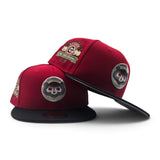 Red Chicago Cubs Black Visor Gray Bottom 1990 All Star Game Side Patch New Era 59Fifty Fitted