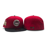 Red Chicago Cubs Black Visor Gray Bottom 1990 All Star Game Side Patch New Era 59Fifty Fitted