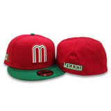 Red Mexico Kelly Green Gray Bottom 2023 World Baseball Classic New Era 59Fifty Fitted