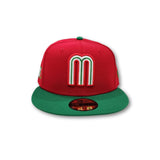 Red Mexico Kelly Green Gray Bottom 2023 World Baseball Classic New Era 59Fifty Fitted