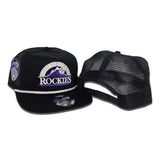 Black Trucker New Colorado Rockies Green Bottom 10 Years Anniversary Side Patch New Era Snapback