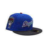 Royal Blue Script Arizona Diamondbacks Dark Gray Visor Gray Bottom 1998 Inaugural Season Side Patch New Era 59Fifty Fitted