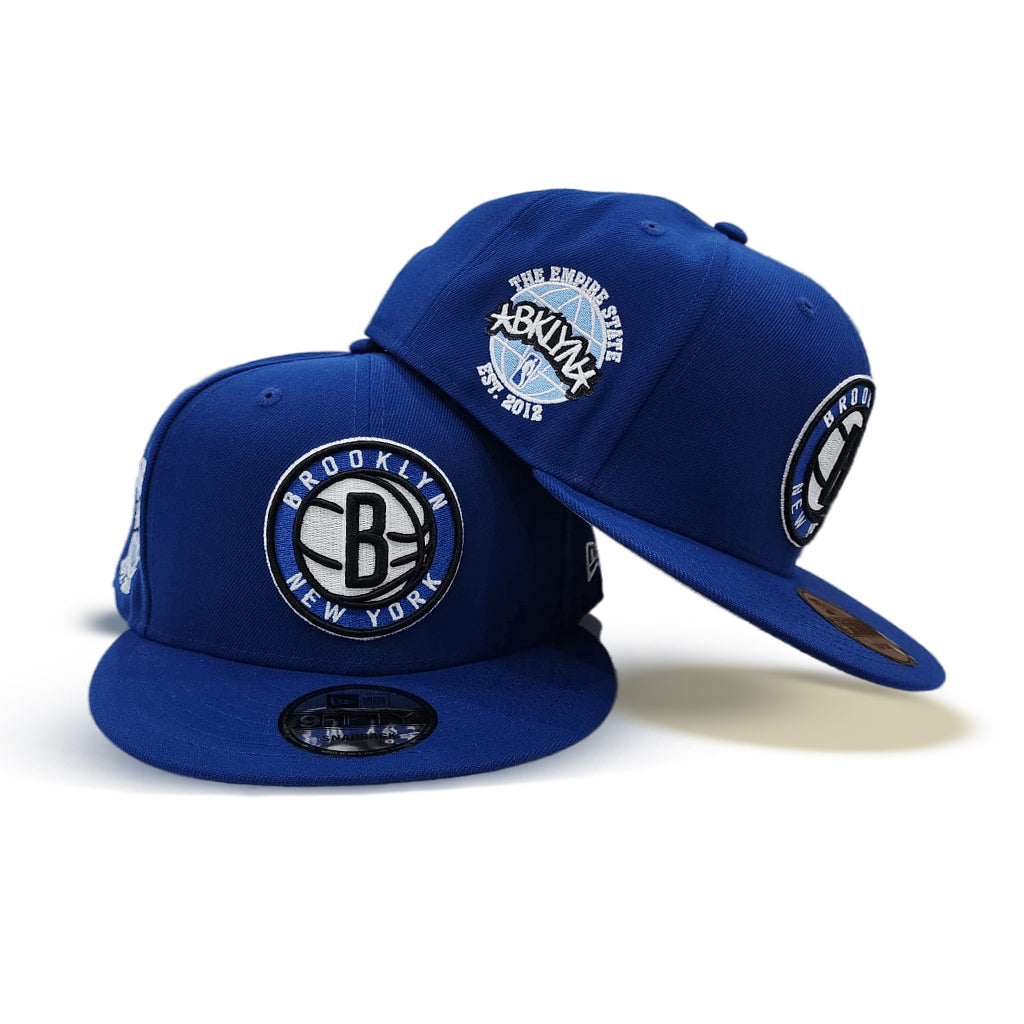 Royal Blue Brooklyn Nets Gray Bottom The Empire State Side Patch