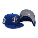 Royal Blue Brooklyn Nets Gray Bottom The Empire State Side Patch New Era 9Fifty Snapback