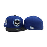 Royal Blue Chicago Cubs Black Visor Gray Bottom 1990 All Star Game Side Patch New Era 59Fifty Fitted