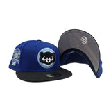 Royal Blue Chicago Cubs Black Visor Gray Bottom 1990 All Star Game Side Patch New Era 59Fifty Fitted