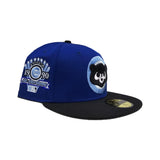 Royal Blue Chicago Cubs Black Visor Gray Bottom 1990 All Star Game Side Patch New Era 59Fifty Fitted