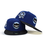 Royal Blue Chicago Cubs Black Visor Gray Bottom 1990 All Star Game Side Patch New Era 59Fifty Fitted