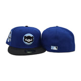 Royal Blue Chicago Cubs Black Visor Gray Bottom 1990 All Star Game Side Patch New Era 59Fifty Fitted