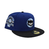 Royal Blue Chicago Cubs Black Visor Gray Bottom 1990 All Star Game Side Patch New Era 59Fifty Fitted