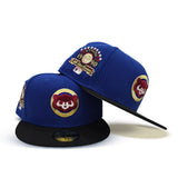 Royal Blue Chicago Cubs Black Visor Gray Bottom 1990 All Star Game Side Patch New Era 59Fifty Fitted