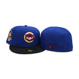 Royal Blue Chicago Cubs Black Visor Gray Bottom 1990 All Star Game Side Patch New Era 59Fifty Fitted