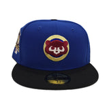 Royal Blue Chicago Cubs Black Visor Gray Bottom 1990 All Star Game Side Patch New Era 59Fifty Fitted