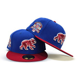 Royal Blue Chicago Cubs Red Visor Green Bottom 1990 All Star Game New Era 59Fifty Fitted